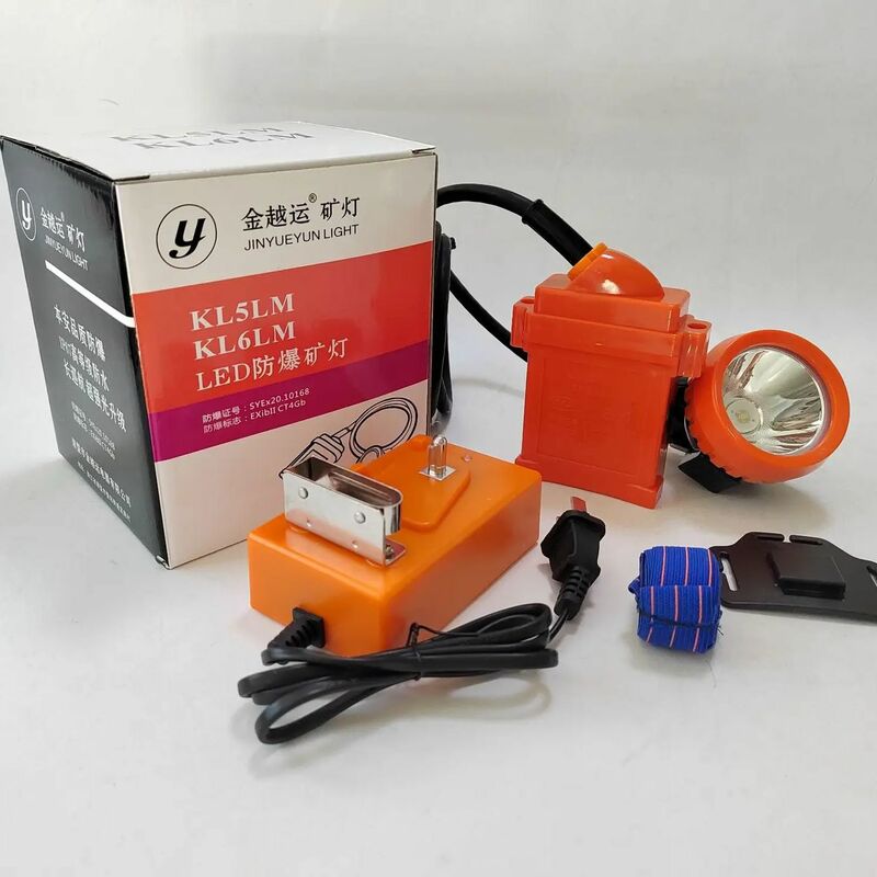 Перезаряжаемая водонепроницаемая лампа-налобный фонарь KL5LM KL6LM, лампа для майнинга с зарядным устройством