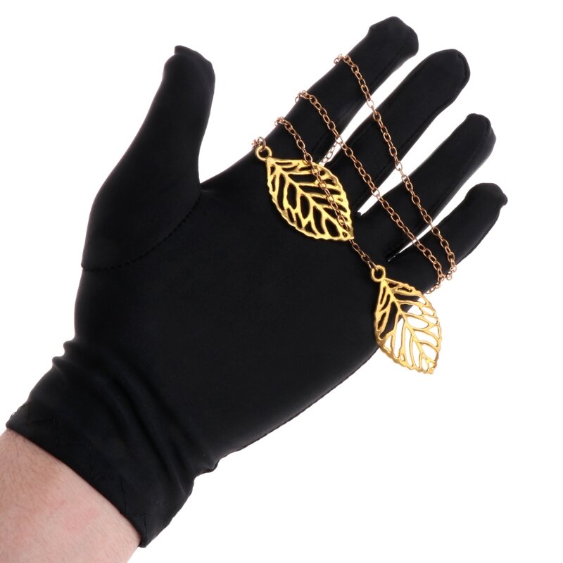 1pair Practical Jewelry Gloves Wrist Length Gloves Black Gloves Work for Protection Coin Inspection Gloves for Fetching Jewels