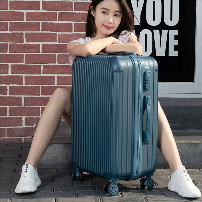 Waterproof Explosion-proof Lady Travel Suitcase Women's Makeup Luggage Bags With Telescopic Pull Rod Universal Wheel
