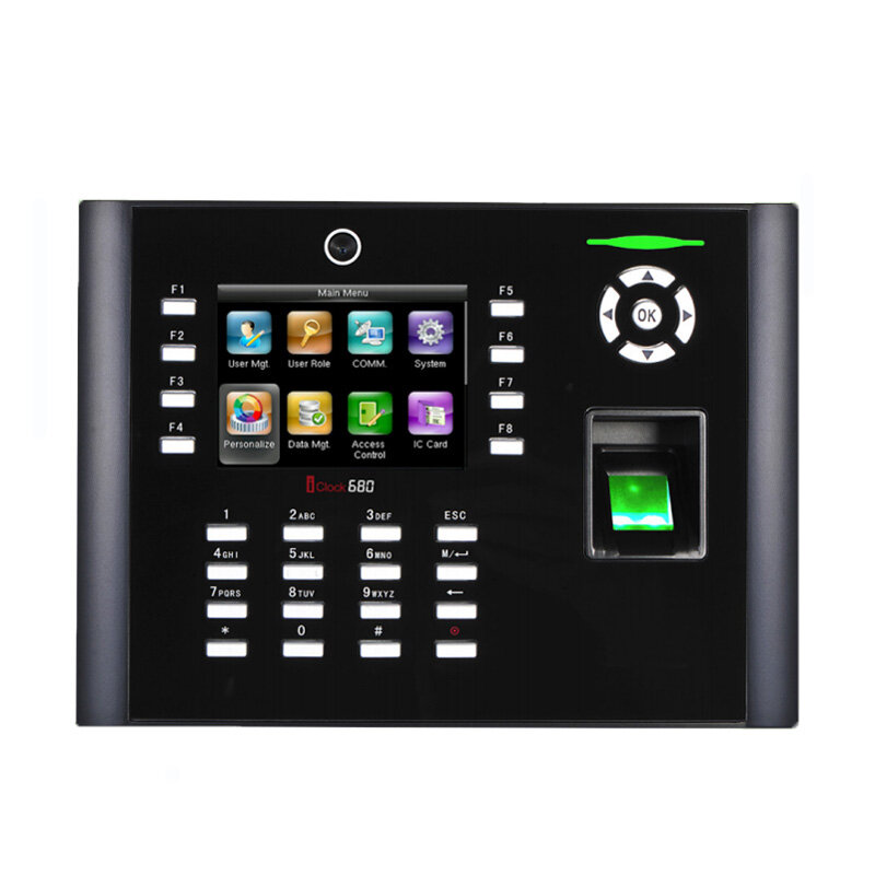 iClock680/660 Biometric Fingerprint Recognition Time Attendance And Access Control Machine Optional RFID Card Reader Time Clock