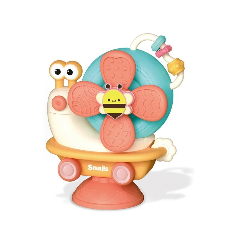 Kreskówka z przyssawką Spiner Toy Sensoryczna zabawka do eksploracji do kąpieli dziecka Jedzenie Dropship
