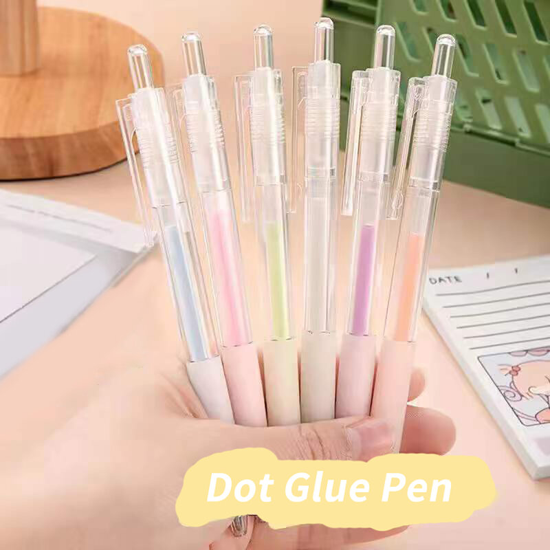 Dot Glue Pen Stick Solid Glue for School Office Supplies Adhesives Glue DIY Hand Work Solid Color Glue Stick DIY Scrapbooking