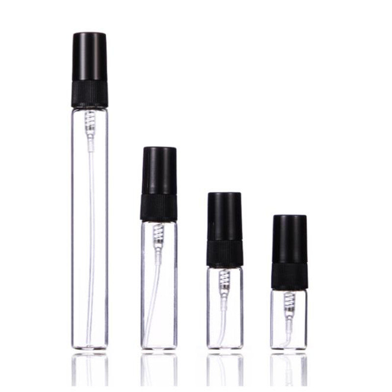 Wholesale 10/50/100PCS Black Portable Perfume Bottle Refillable Spray Bottle Atomizer Container Travel Bottle Alcohol Bottle 4#