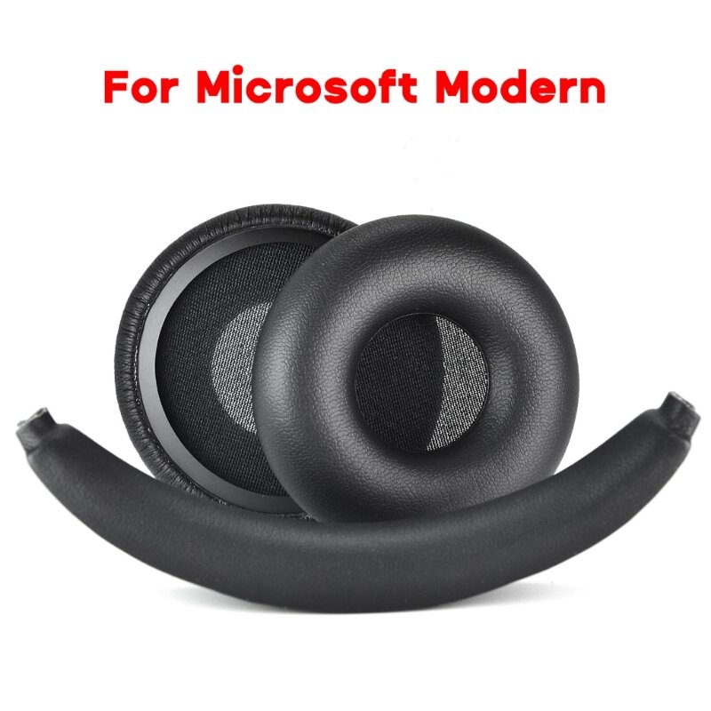 Almohadillas para auriculares, almohadillas para los oídos, diadema para Microsoft, almohadillas de esponja viscoelástica, orejeras, diadema, funda de cojín
