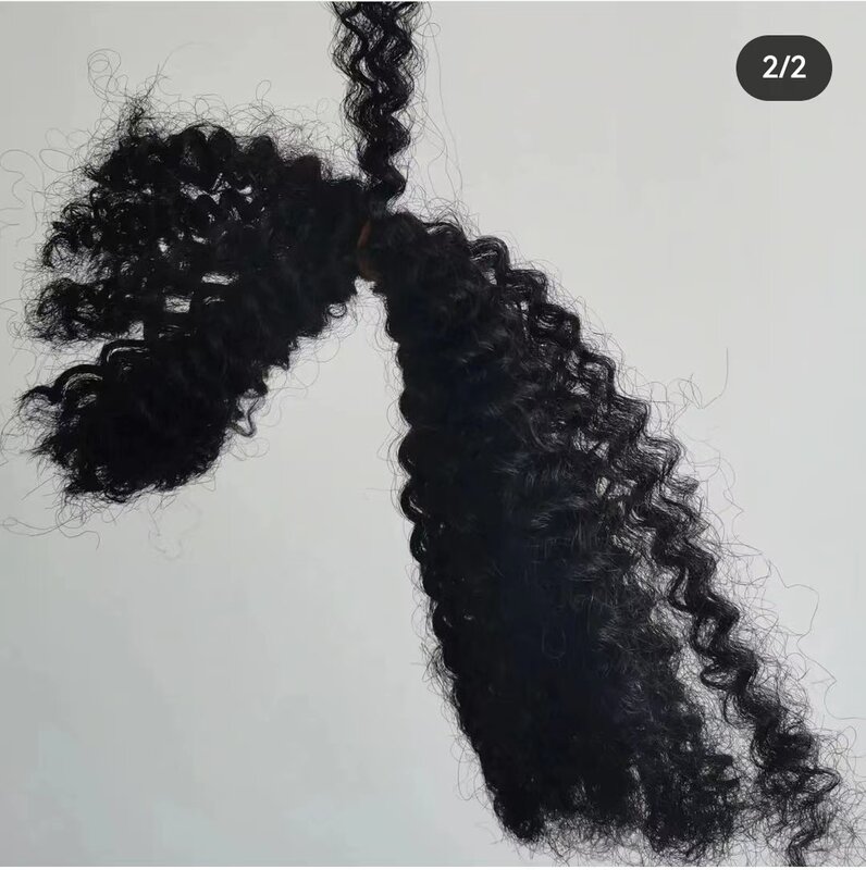 OrientFashion-Afro Kinky Curly Extensões de Cabelo, Microbangs, Remtwist Crochet Tranças, Cabelo a granel para Trançar, 4A, 27 e 30 Cores