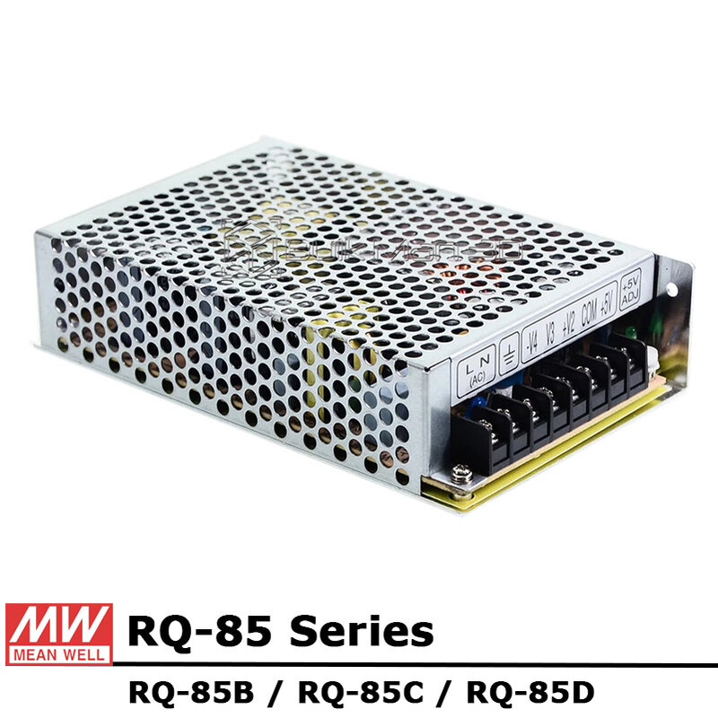 Meanwell RQ85 beralih catu daya 85W Quad Output berarti baik MW RQ-85B RQ-85C RQ-85D