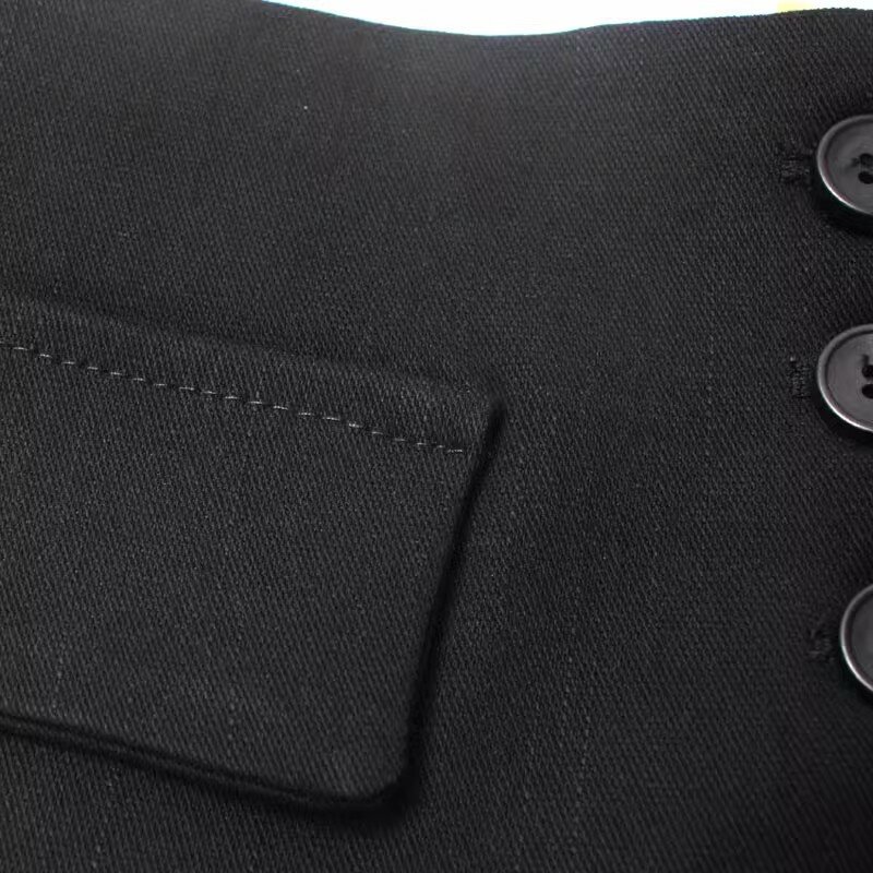 Corsé de tela negra a la moda para mujer, abrigo femenino, faja, cinturón ancho, J263