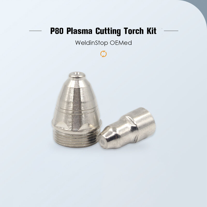 P80 Cnc-Elektrode + Mondstukpunt 1.5Mm 80a + Schildbeker Voor P-80 Plasmasnijbrander Verbruiksmateriaal (Bij Selectie)