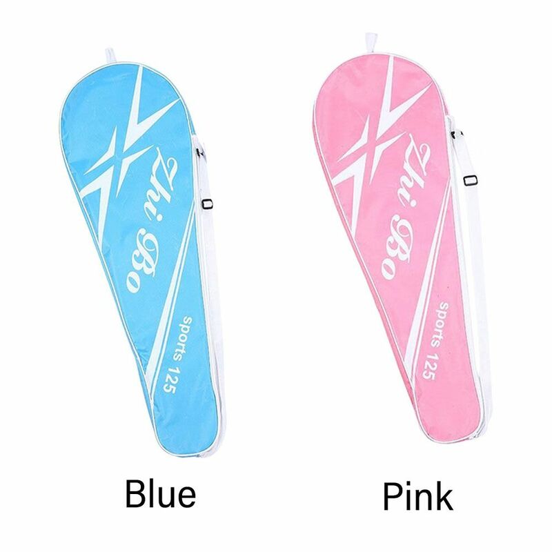 Pink Blue Large Capacity Sport Supplies Badminton Rackets Bag Racquet Pouch One-shoulder Protective Cover