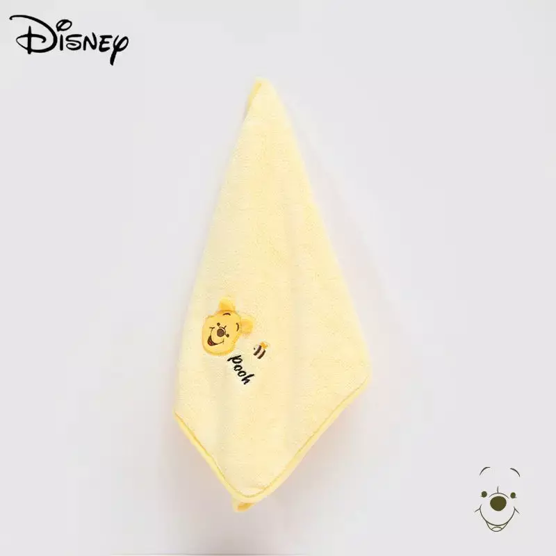 Disney-gorro de pelo seco de lana de Coral Winnie The Pooh para niños, gorro de ducha de dibujos animados, secado rápido, absorbe el agua, toalla, regalo de fiesta