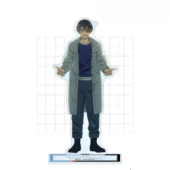 Spel Milgram Acryl Stand Pop Anime Mikoto 009 Figuur Model Plaat Cosplay Speelgoed Sleutelhanger Voor Cadeau