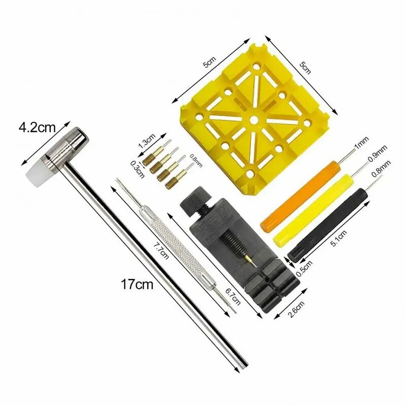 1 Set Watch Repair Tools Professional High Strength Portable Watch Link Band Chain Pin Remover Adjuster Tools for Watchmakers