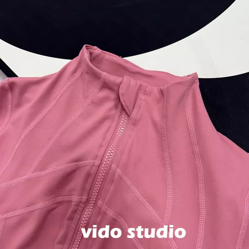 Lemon Defines Women Jacket Fashion Tight-fitting Thin Sportswear Training Running Gym Yoga Solid Color Cardigan Jacket