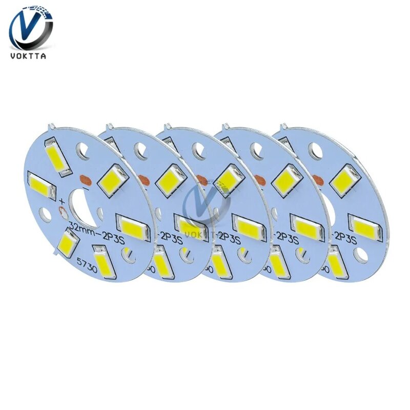 5Pcs 3W 5730 White LED Emitting Diode SMD Highlight Lamp Panel Board SMD Car Interior Dome Light Board LED Panel Lamp