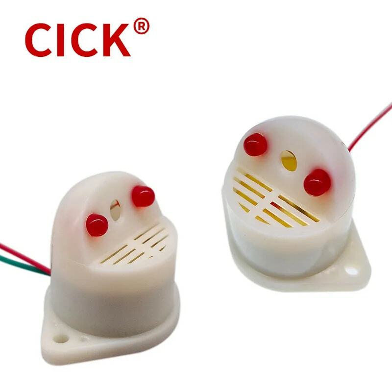 Minitype-zumbador electrónico con sonido y luz, lámpara de ZMQ-2737, IP54, alarma antirrobo, pitido, dispositivo de advertencia de alto decibelio