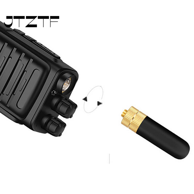 JTZTF-antena SRH-805S de banda Dual para walkie-talkie, dispositivo de 5CM de SMA-F, para BAOFENG UV-5R, Radio de BF-888S, alta calidad