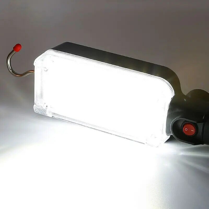 Lampada da lavoro portatile ricaricabile USB COB Lampada da riparazione con magnete e gancio 34 LE
