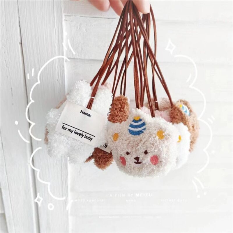 Colgante de mochila de oso lindo de estilo coreano, cordón de Animal de decoración, dijes creativos de galletas, bolso de bebé, accesorios a juego