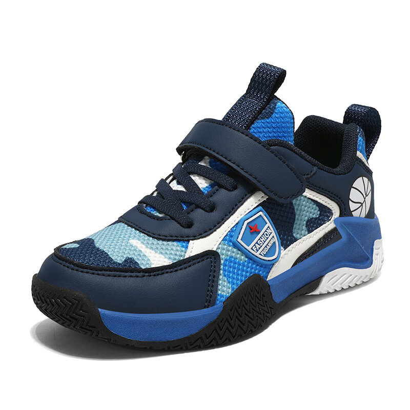Летняя спортивная обувь для мальчиков, новинка 2024, детская камуфляжная обувь для военных тренировок и бега для детей среднего и старшего возраста, для улицы
