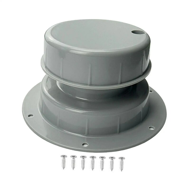 Camper Vent Cap Replacement Plastic Roof Cover for 1 to 2 3/8 inch Pipe
