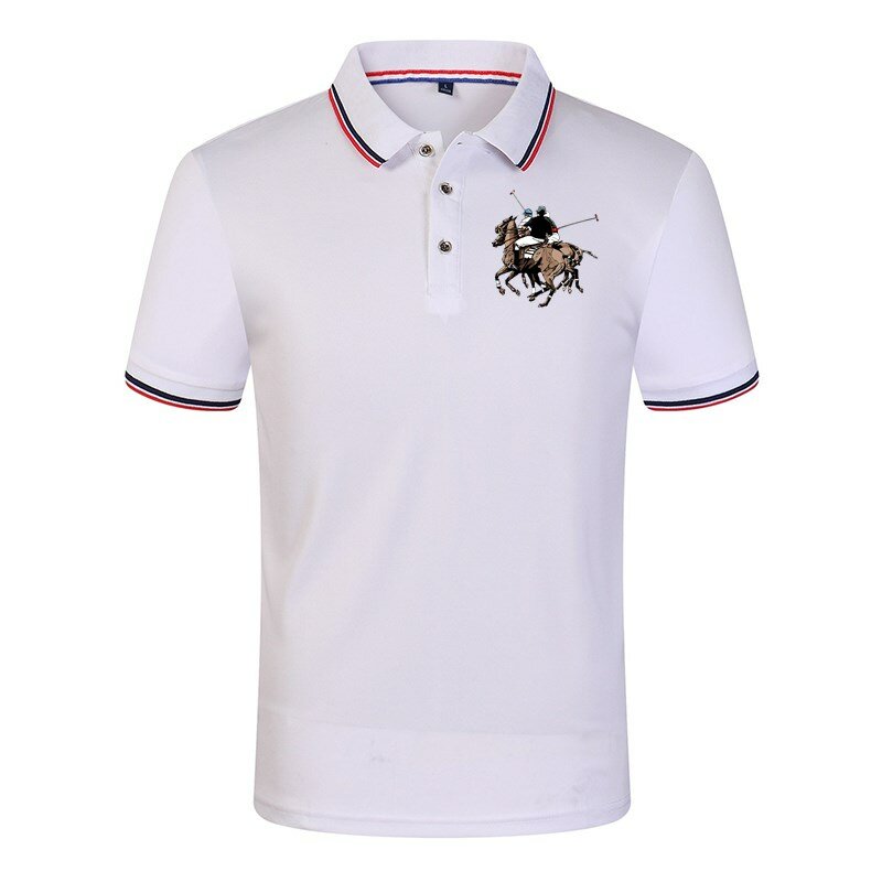 Marka hddhhh koszula męska koszulka Polo z krótkim rękawem nowa odzież letnie stylowe topy w stylu Streetwear