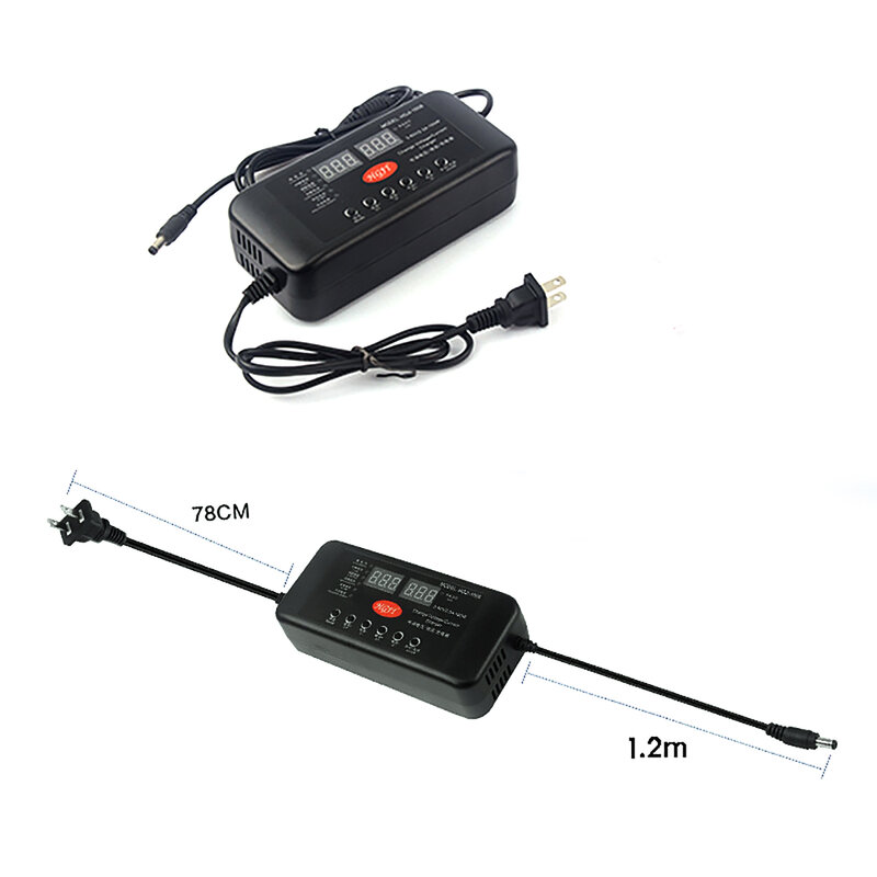 3V-60V 150W Voltage Current Adjustable Smart Battery Charger Battery Charger for Li-ion e-bike Electric Bicycle Electric Vehicle