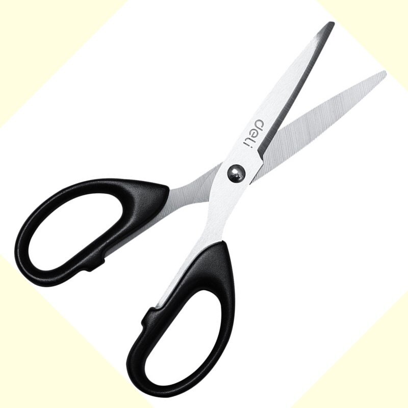 Deli 160mm Stainless Steel Scissors School Office Supply Business Stationery Home Tailor Shears Paper Cutter Kitchen Knife Tool