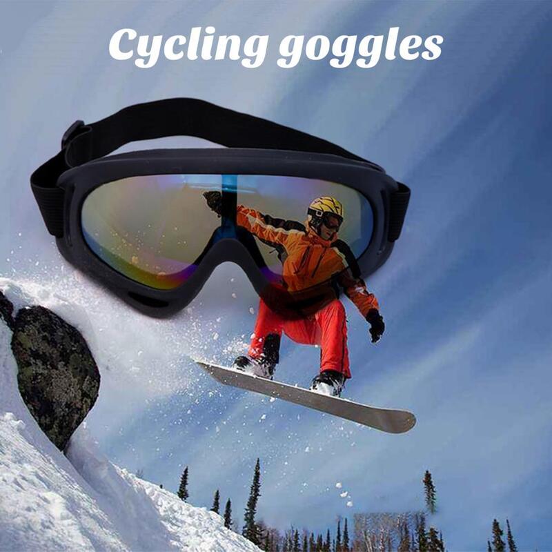 แว่นตาปั่นจักรยานแว่นตาสำหรับเล่นสกีกันลมกันฝุ่นแว่นตาสำหรับเล่นสโนว์บอร์ด pelindung Mata โฟมแบบมืออาชีพ