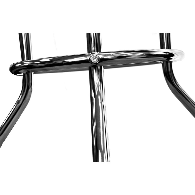 Heavy Duty 30 Inch Stools Bar-Height Swivel Chrome Seats for Kitchen Counter, Garage, or Workshop, 15.75"D x 15.75"W x 30.5"H