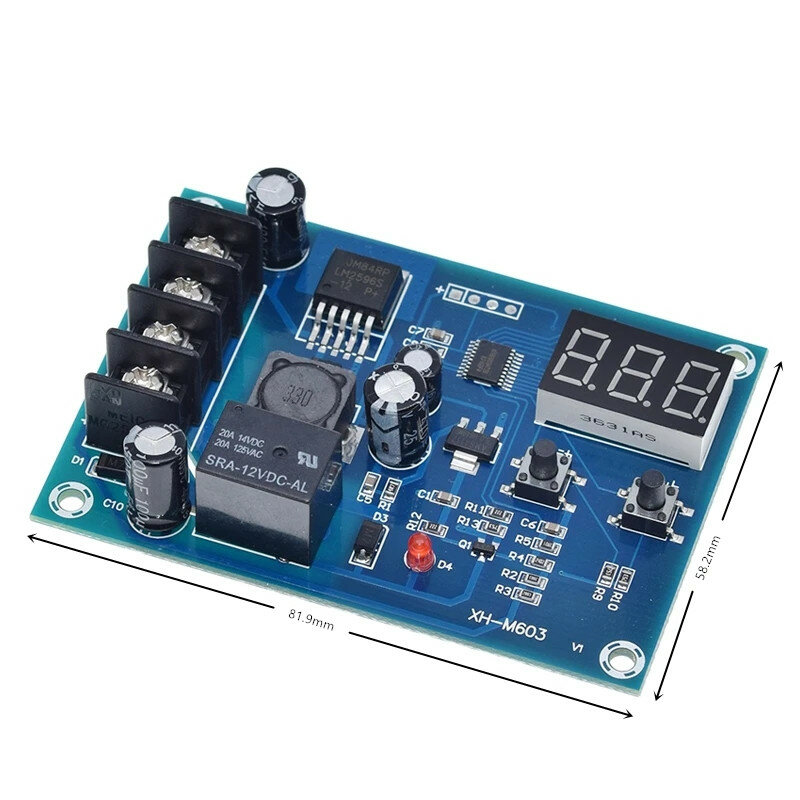 XH-M603充電制御モジュール,デジタルLEDディスプレイストレージ,リチウム電池充電器,制御スイッチ保護ボード
