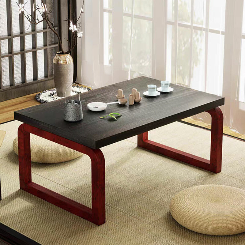 โต๊ะกาแฟแบบพับได้โต๊ะไม้น้ำหนักเบาติดตั้งง่ายตกแต่งบ้านแข็งแรง