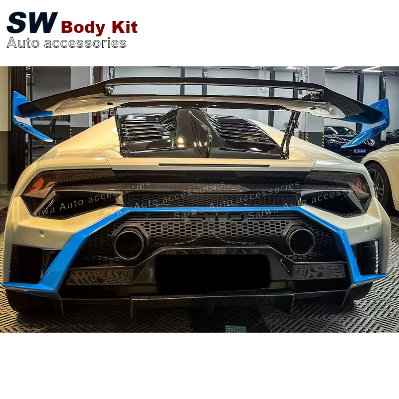 Carbon Fiber STO Style Front Bumper, Body Kit para Lamborghini Huracan LP580 LP610, Modificação de atualização, Autopeças, LP610