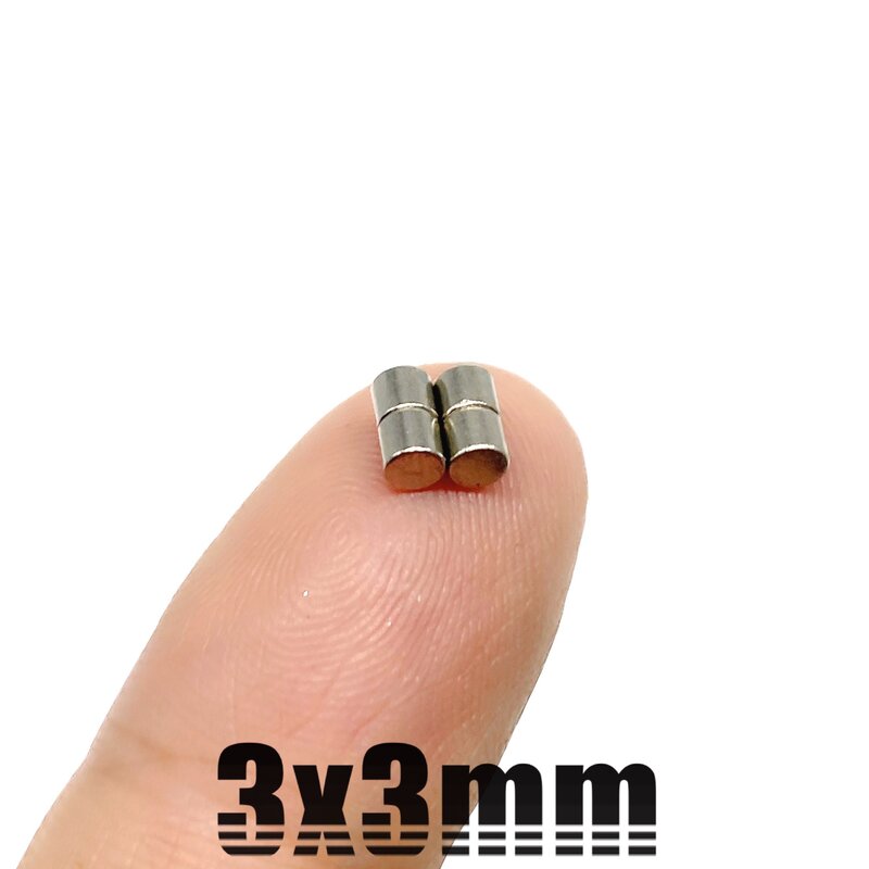 10 ~ 10000 Buah 3X3 Mm Pencarian Magnet Cakram Kecil 3 Mm X 3 Mm Massal Magnet Bulat Kecil 3X3 Mm Neodymium Bulat N35 Magnet Kuat 3*3 Mm