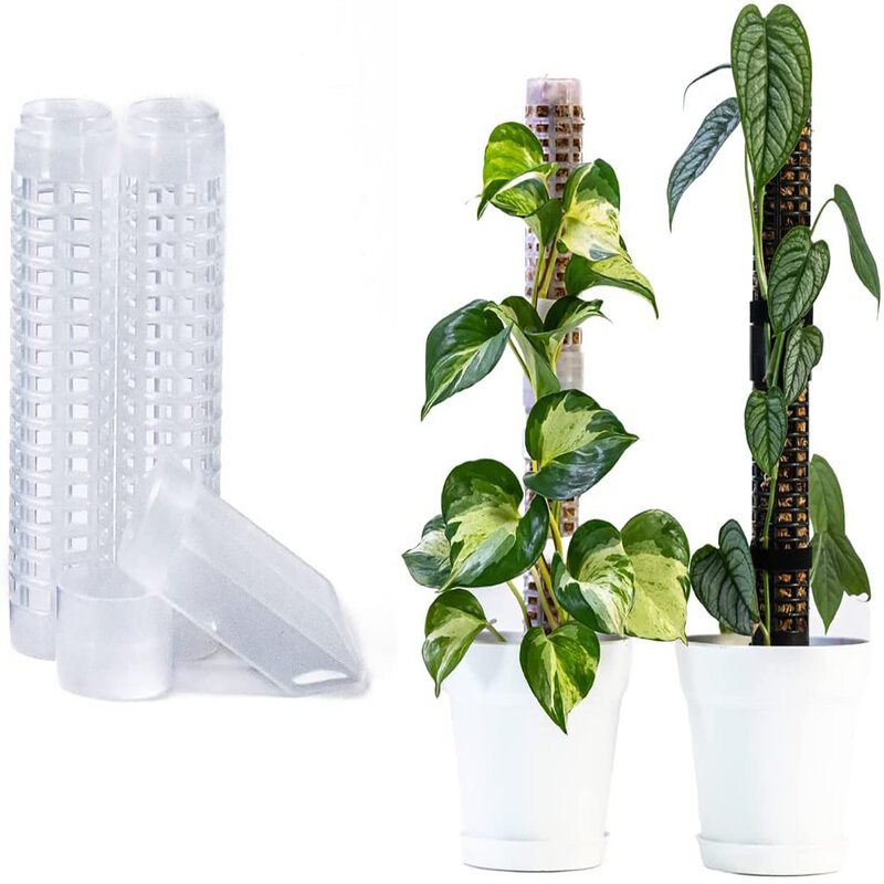 Poste de plástico para plantas trepadoras, palos de plástico apilables para plantas trepadoras, 1 piezas