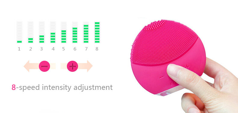 Foreo luna mini2 facial silicone facial cleansing brush,foreoing real LOGO, USB charging, waterproof, level 8