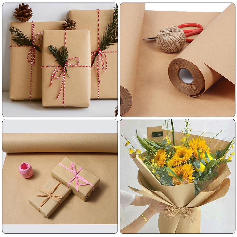 Handmade Gift Packing Paper, Material de embrulho, Pintura do esboço, DIY Craft Gift, Kraft