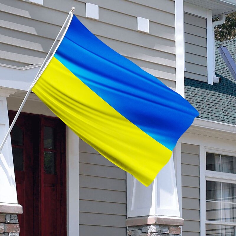 90*150cm 플래그 우크라이나 국기 배너 사무실 활동 퍼레이드 축제 홈 인테리어 우크라이나 국가 플래그 좋은 장인 정신