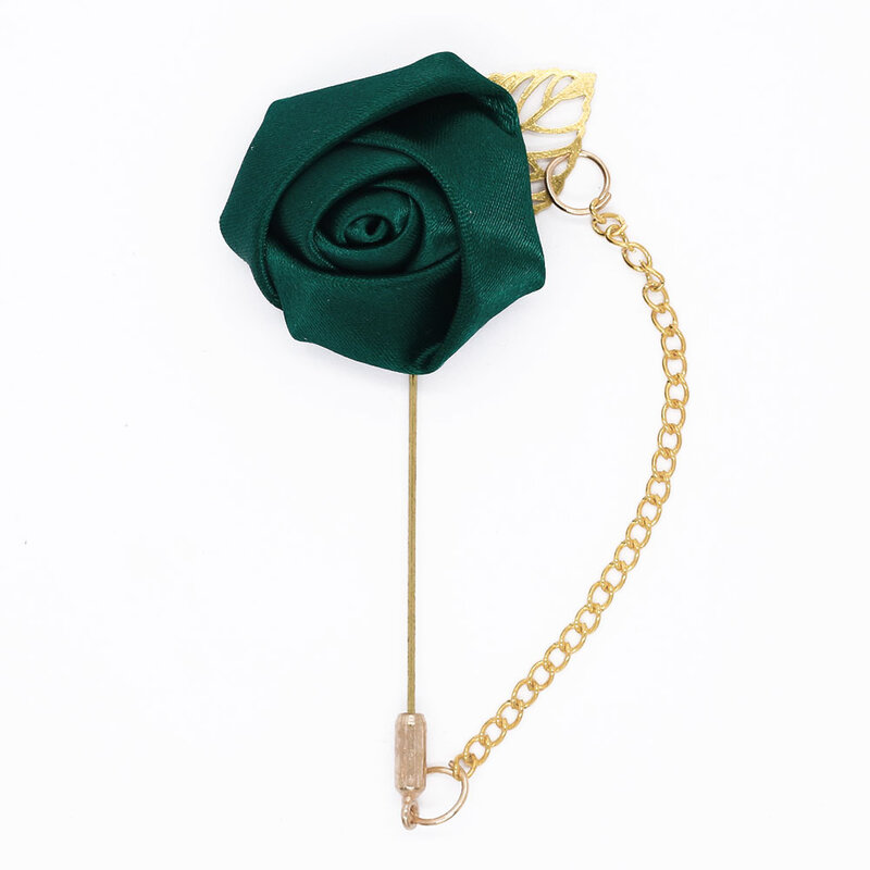 Burgundowe Boutonnieres akcesoria ślubne dla pana młodego stanik przypinki na klapę wstążkowa róża kwiat damski broszka dziurka na guziki Mariage dekoracja balu