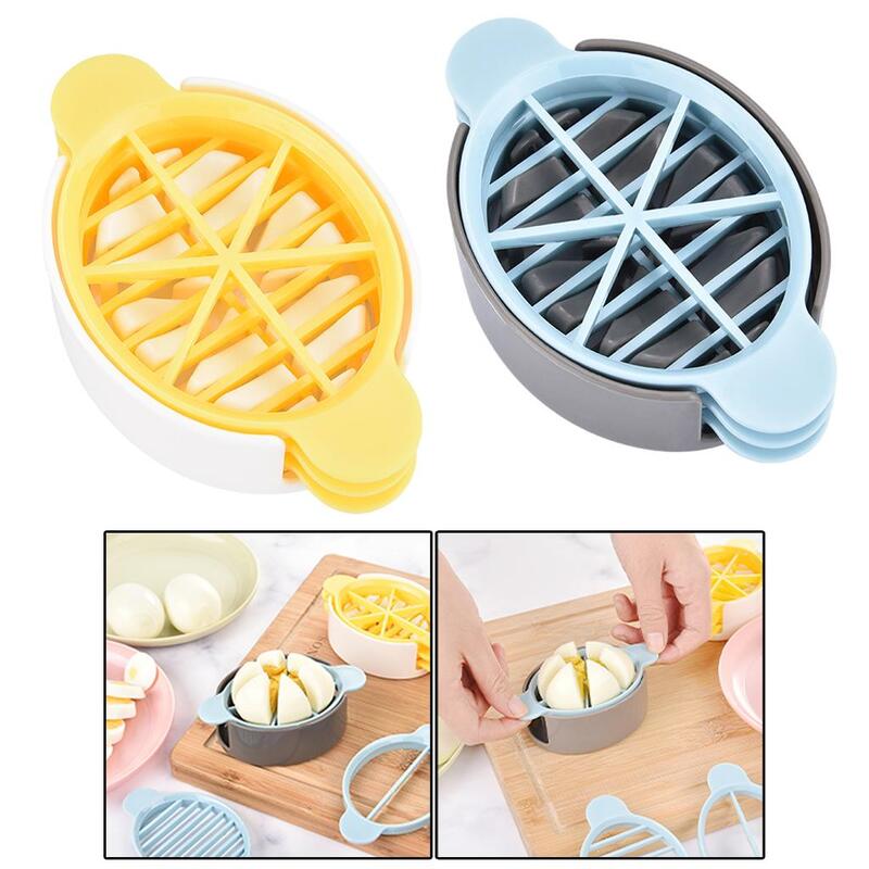 Egg Multifunctional Oval Slicing Durable Cutting Plastic Food Accessories Cutter for Cooking restaurant house Preserved Egg