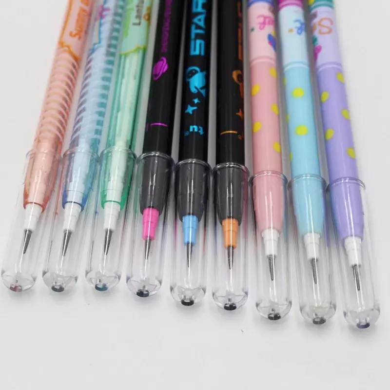 HB 리드 비 샤프닝 연필, 귀여운 기계식 연필, 쓰기 그림 도구, 한국 문구, 학교 사무용품, 4 개