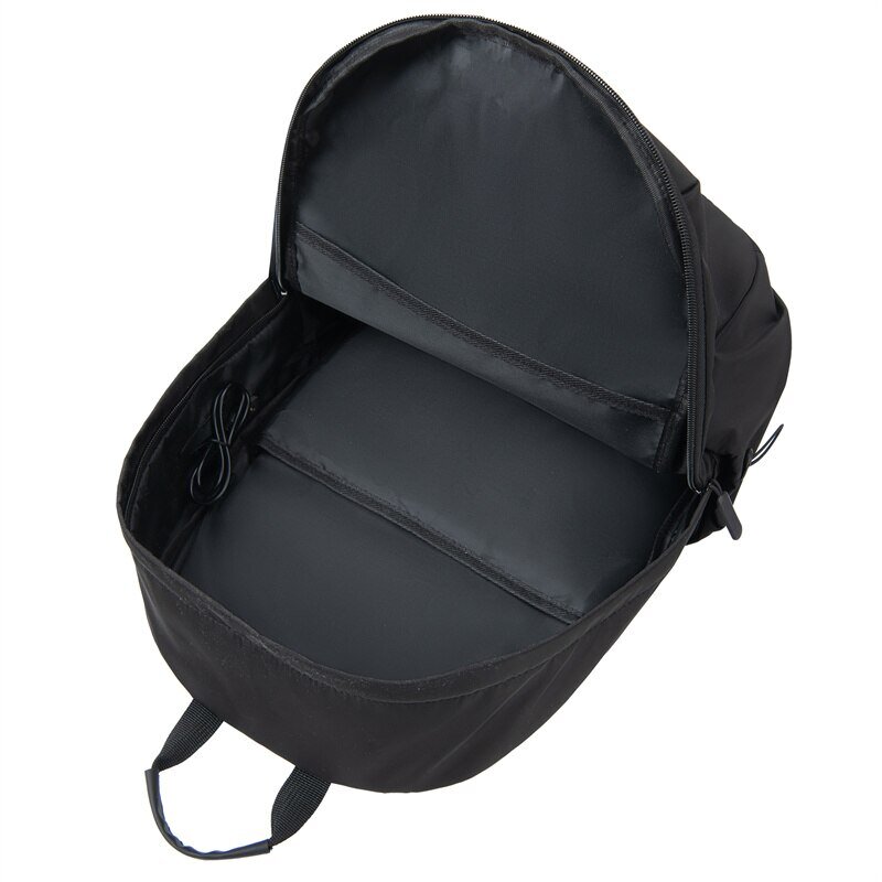 Мужской и женский Универсальный классический однотонный студенческий рюкзак большой емкости сумка через плечо