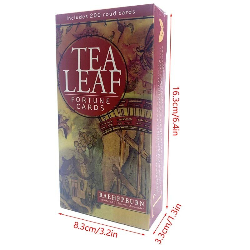 Liść herbaty karty fortuny Tarot wyrocznia karta proroctwa wróżbiarska talia rodzinna impreza planszowa gra wróżbiarska