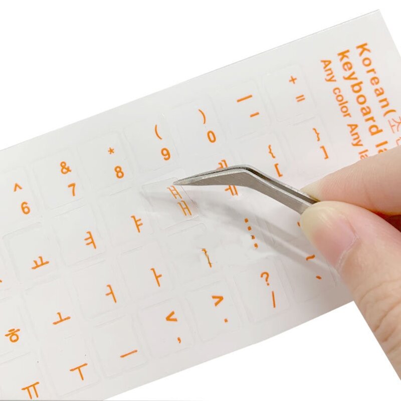 Standardmäßige wasserfeste koreanische Tastaturaufkleber mit Buchstaben für PC-Zubehör