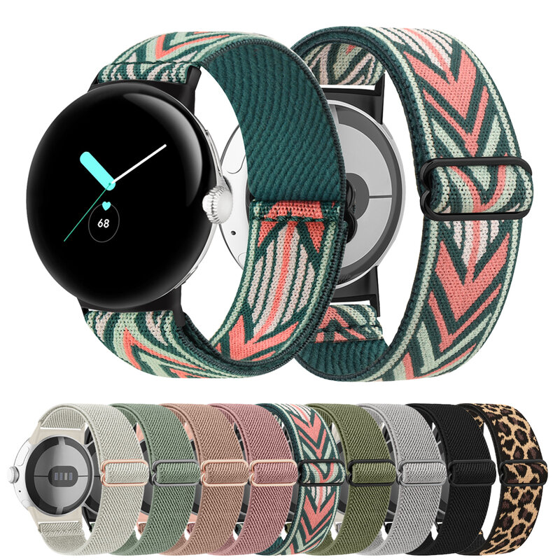 Elastic Nylon Strap For Google Pixel Watch Band Adjustable Watchband Wristband For Google Pixel Watch Strap Bracelet Correa