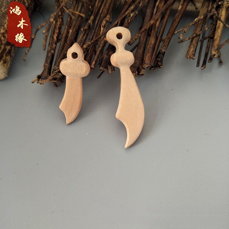 Набор миниатюрных украшений ручной работы из персикового дерева, идеальный подарок для любителей боевых искусств, домашний декор