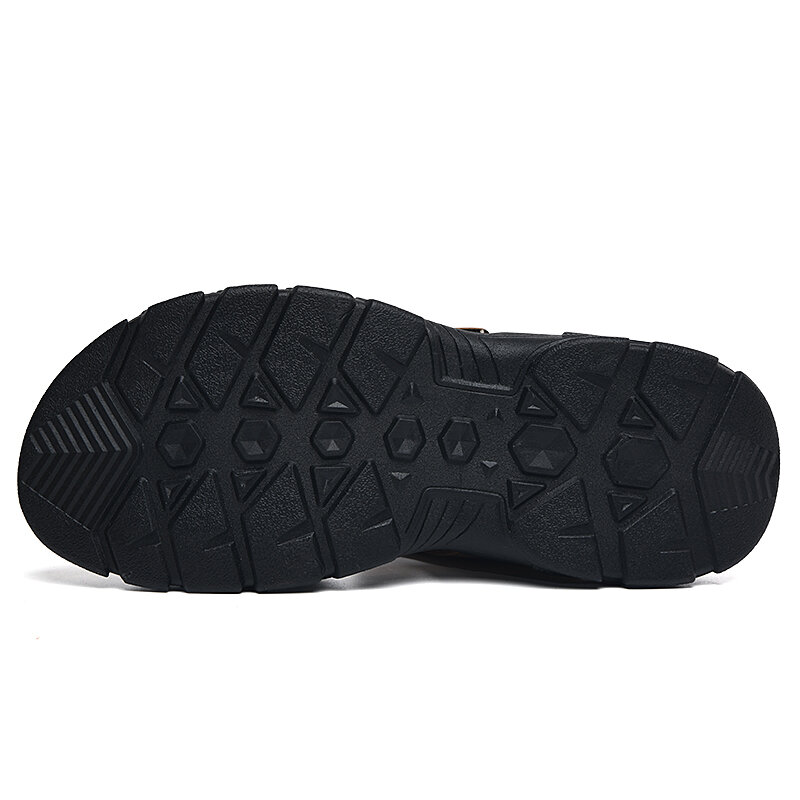 Sandalias antideslizantes de suela gruesa para hombre, zapatillas de playa con punta descubierta, informales, ligeras, a la moda