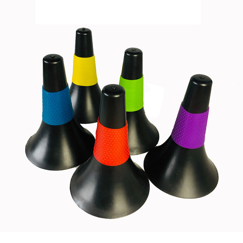 5 pcs Sporting Marker Bucket Exercising Cone Basketball Tennis Ball Practicing Cones Equipment Professional Beginner Accessory