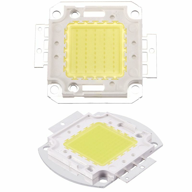 Bombilla de Chip LED de alta potencia, lámpara de luz blanca artesanal, 6500K, 100W, 7500LM, 50W, 3800LM