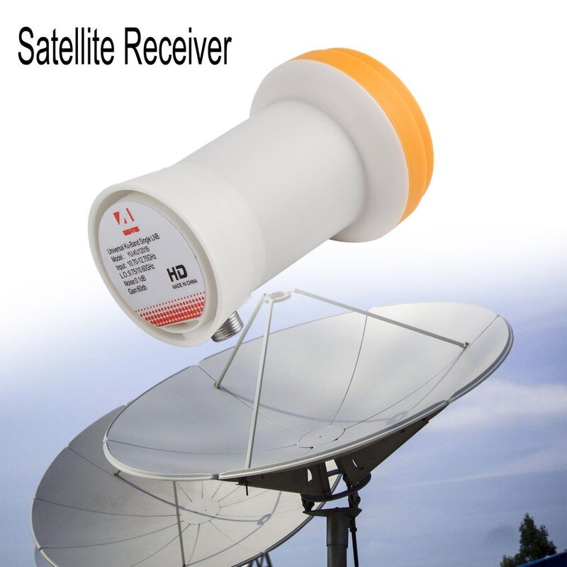 Receptor de satélite LNB KU Digital, banda alta y baja, Universal, Full HD, LNBF solo 9,75/10.6KU, salida Dual