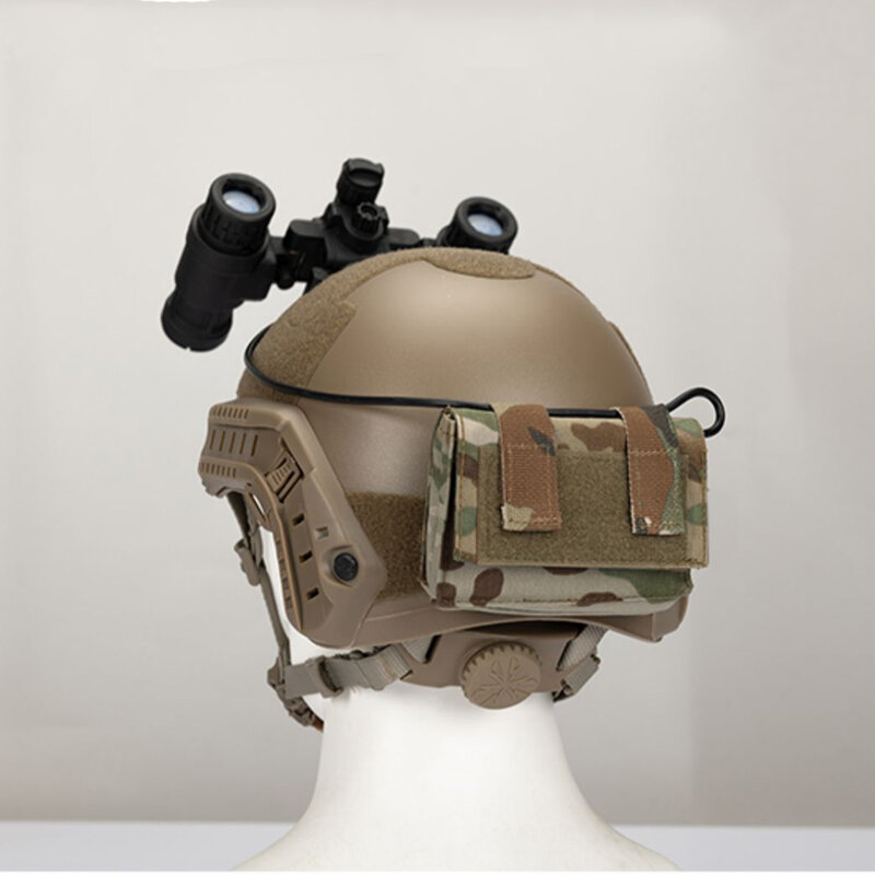 Borsa per il peso del casco tattico, borsa per la conservazione della batteria del dispositivo per la visione notturna borse per l'equilibrio del casco veloce per la caccia e il Paintball softair